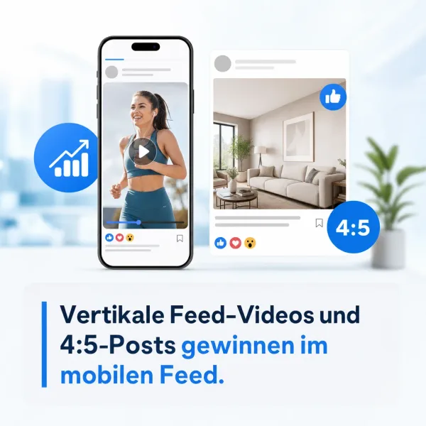 Vertikale Feed-Videos und 4:5-Posts gewinnen im mobilen Feed