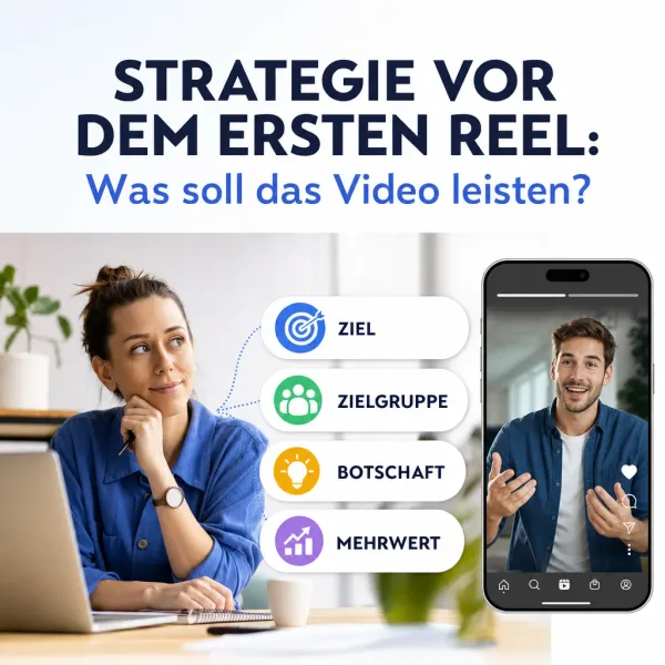 Strategie vor dem ersten Reel: Was soll das Video leisten?