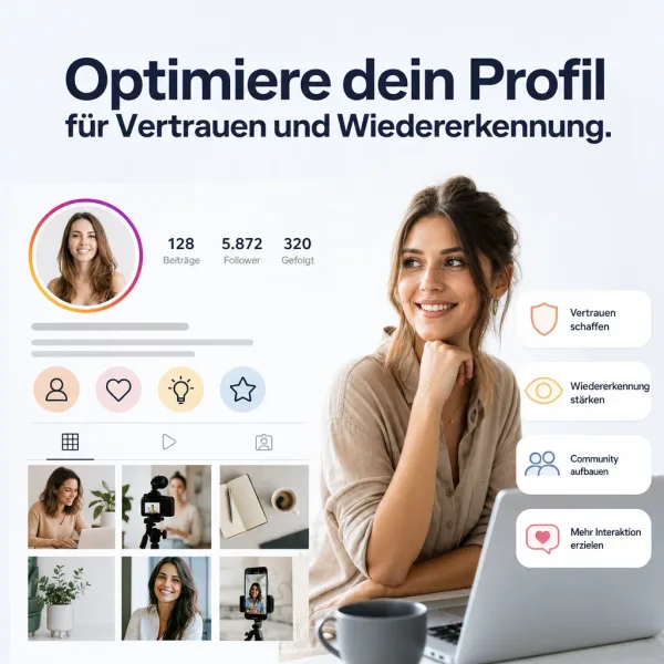 Optimiere dein Profil für Vertrauen und Wiedererkennung