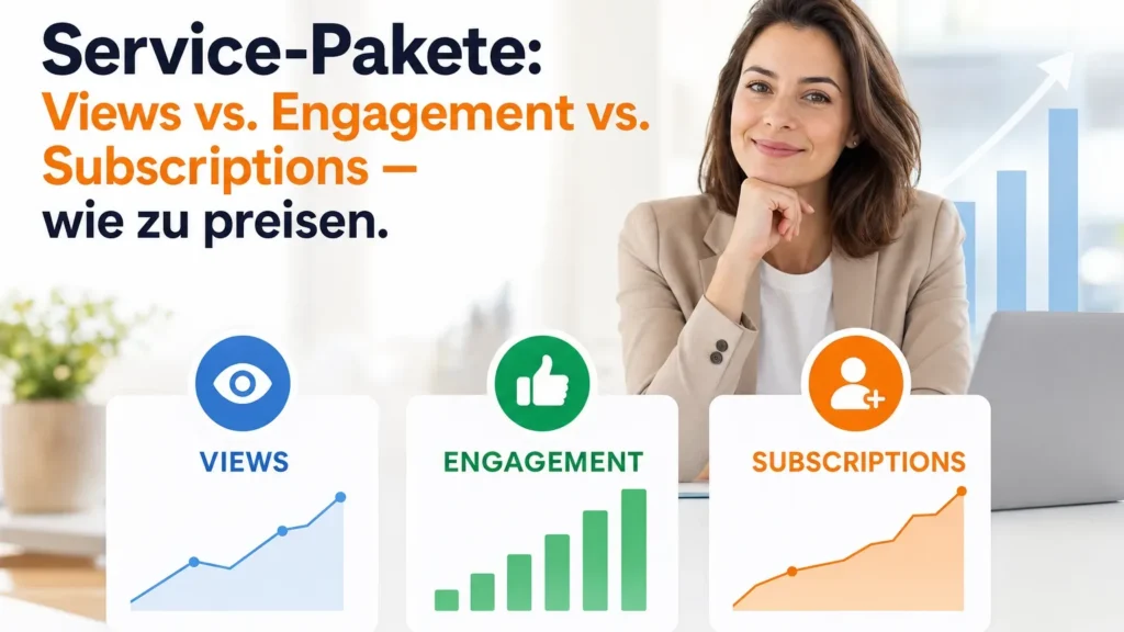 Service-Pakete: Views vs. Engagement vs. Subscriptions — wie zu preisen