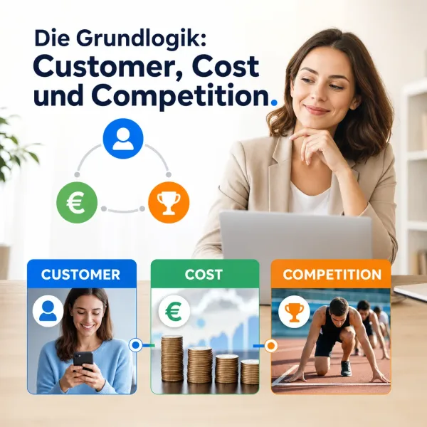 service pakete views engagement subscriptions wie zu preisen h2 1 Die Grundlogik: Customer, Cost und Competition