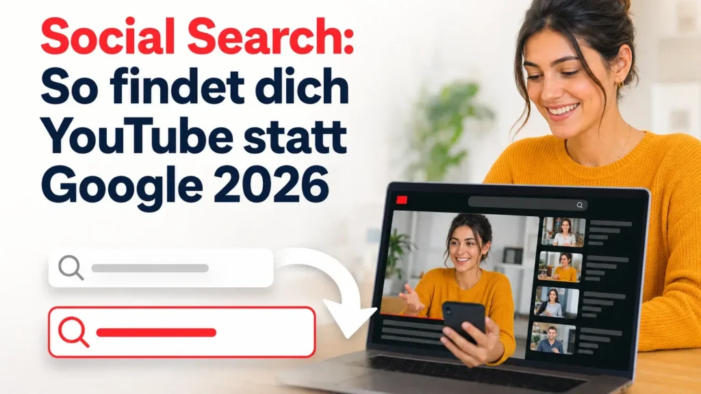 Social Search: So findet dich YouTube statt Google 2026