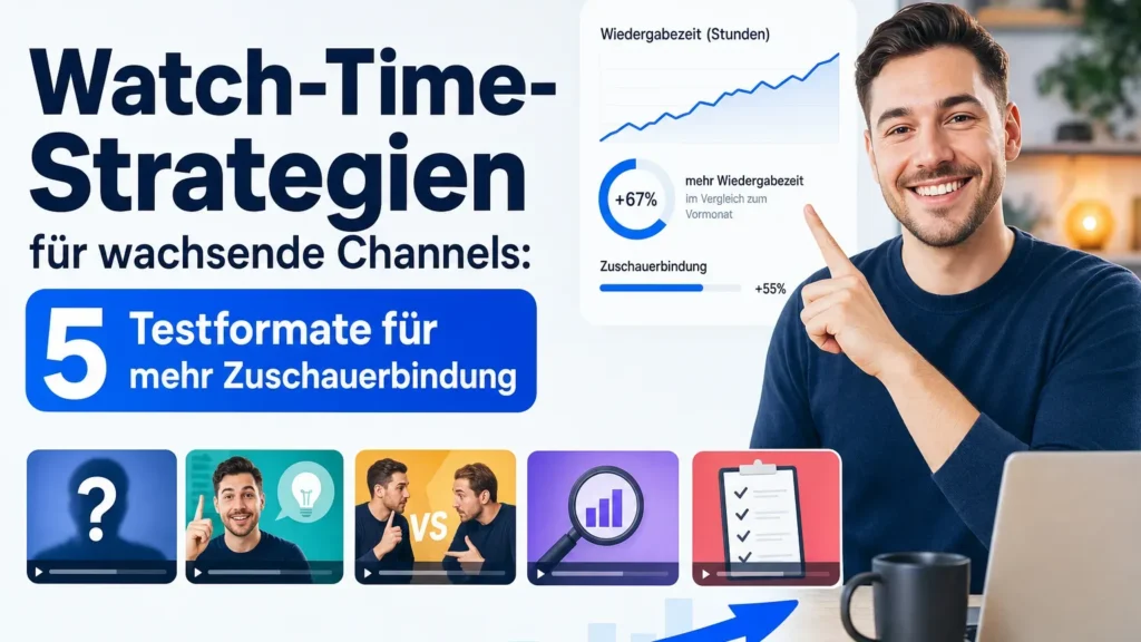 Watch-Time-Strategien für wachsende Channels: 5 Testformate für mehr Zuschauerbindung