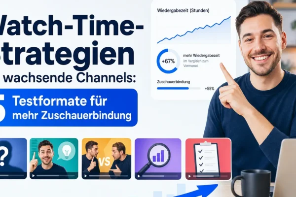 Watch-Time-Strategien für wachsende Channels: 5 Testformate für mehr Zuschauerbindung