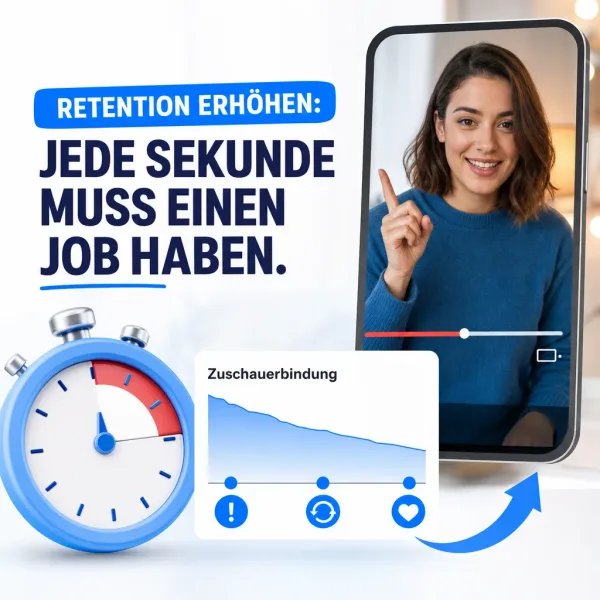 youtube shorts aufrufe erhoehen hooks retention wiederholungen h2 2 Retention erhöhen: Jede Sekunde muss einen Job haben