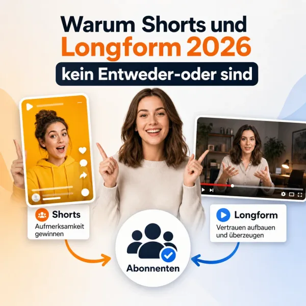 youtube shorts longform 2026 abonnenten gewinnen h2 1 Warum Shorts und Longform 2026 kein Entweder-oder sind