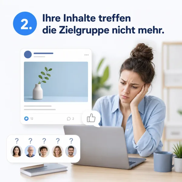facebook seite keine likes h2 2 2. Ihre Inhalte treffen die Zielgruppe nicht mehr