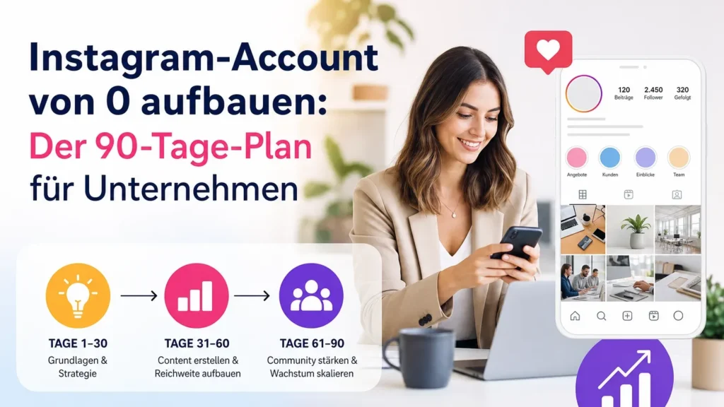 Instagram-Account von 0 aufbauen: Der 90-Tage-Plan für Unternehmen