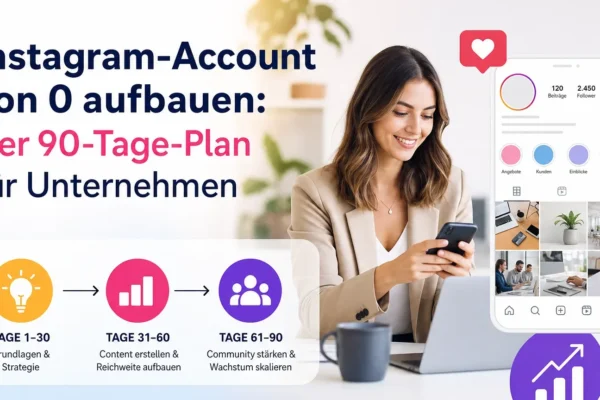 Instagram-Account von 0 aufbauen: Der 90-Tage-Plan für Unternehmen