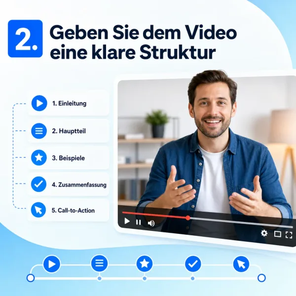 2. Geben Sie dem Video eine klare Struktur